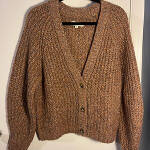 Lucky Brand Tan Knit Cardigan size Medium